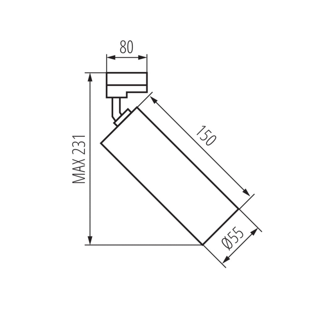 Kanlux Acord ATL2 33138 faretto su binario GU10 IP20