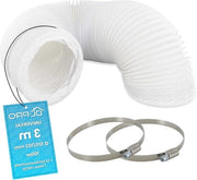 Sfiatatoio per climatizzatore 3 m - Slanga flessibile in PVC per climatizzatore 100 mm - Sfiatatoio per asciugatrice con viti