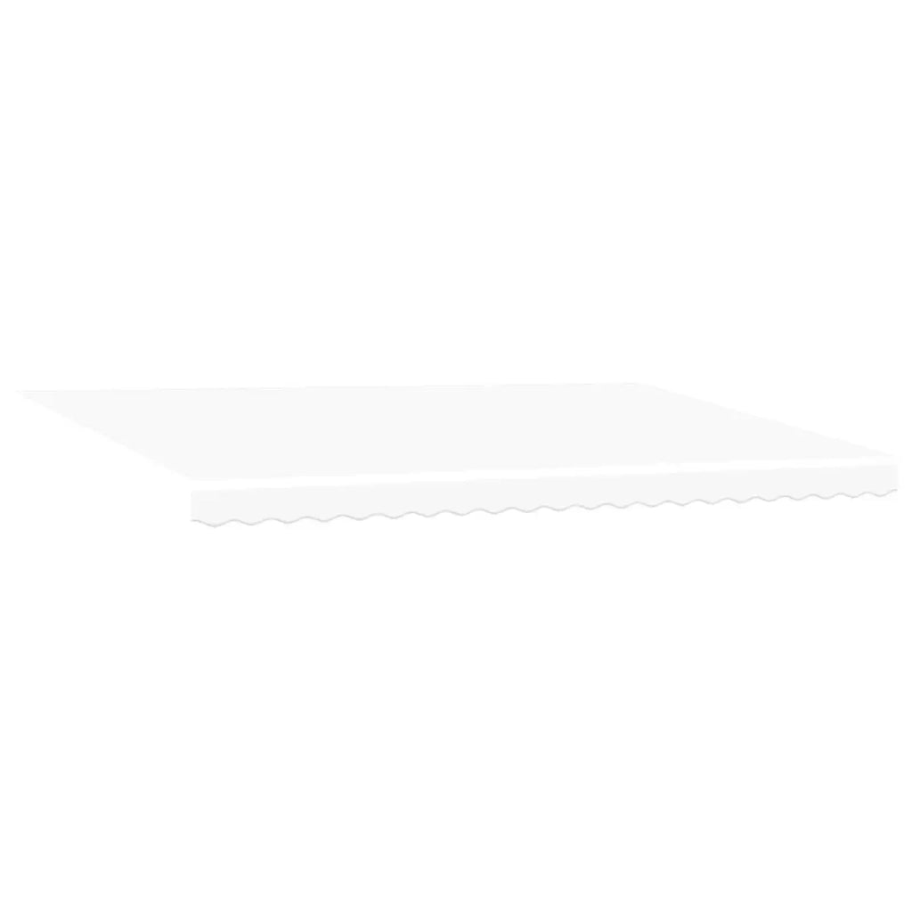 Tenda da Sole-Tenda parasole per balcone Bianco 500 ¡Á 300 cm Poliestere e Metallo