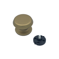 Pomolo fisso per porta SAGUATTI 177/80GB in alluminio bronzo satinato