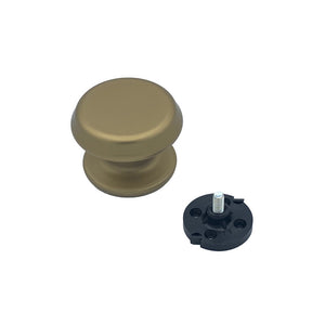 Pomolo fisso per porta SAGUATTI 177/80GB in alluminio bronzo satinato