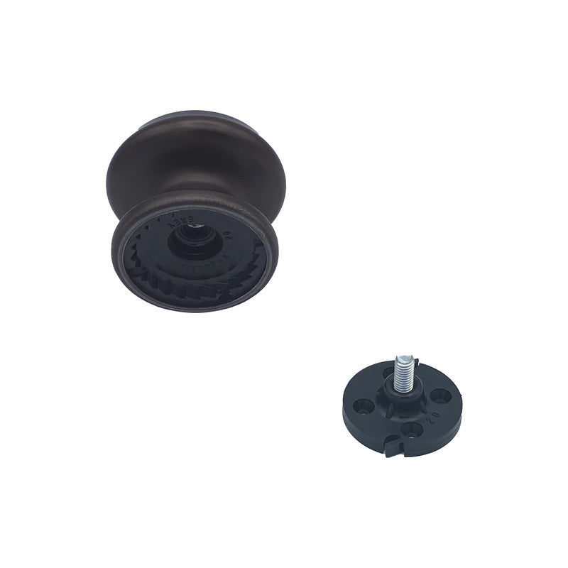 Pomolo fisso per porta SAGUATTI 177/80IB in alluminio marrone opaco