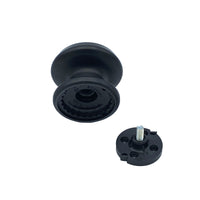 Pomolo fisso per porta SAGUATTI 177/80ZB in alluminio nero opaco