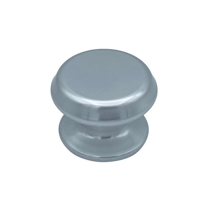 Pomolo fisso per porta SAGUATTI 177/80AB in alluminio argento lucido