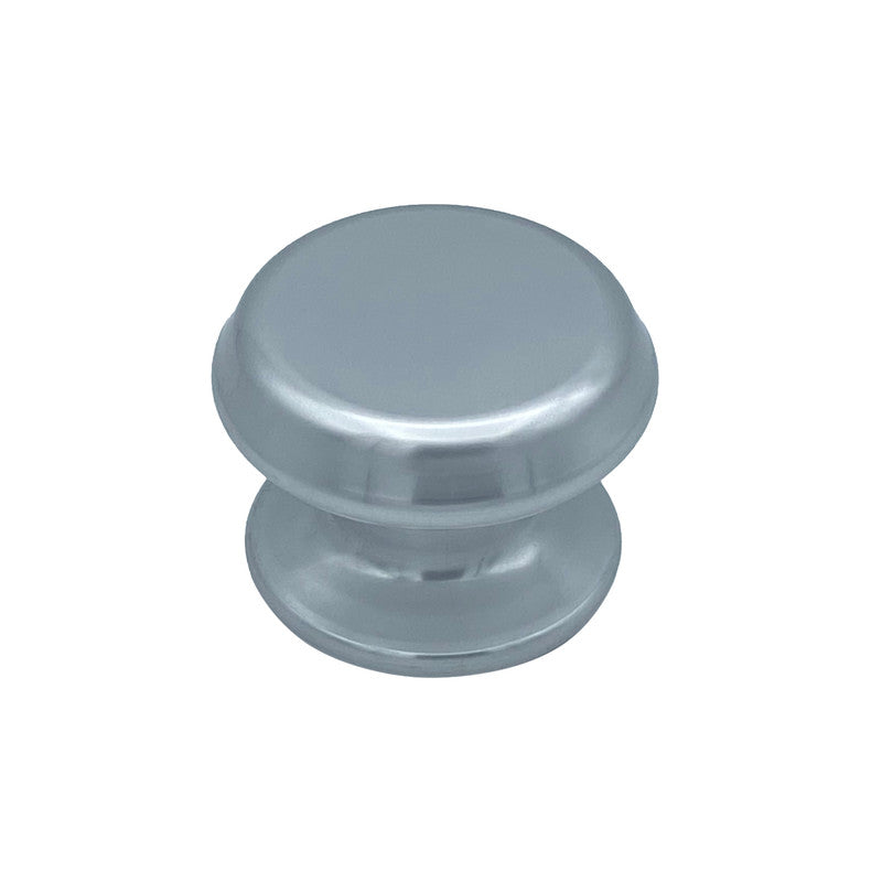 Pomolo fisso per porta SAGUATTI 177/80AB in alluminio argento lucido