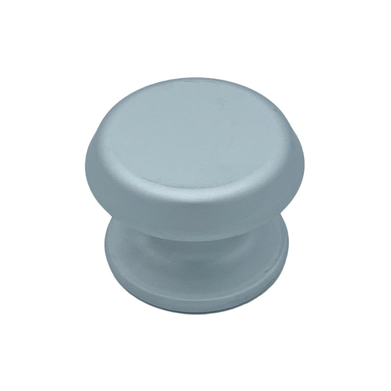 Pomolo fisso per porta SAGUATTI 177/80EB in alluminio argento satinato