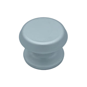 Pomolo fisso per porta SAGUATTI 177/80EB in alluminio argento satinato