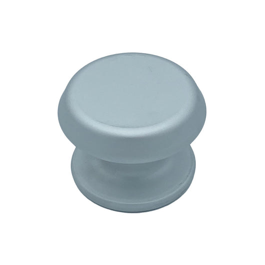 Pomolo fisso per porta SAGUATTI 177/80EB in alluminio argento satinato