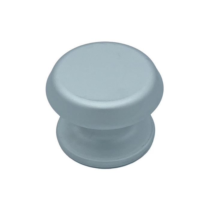 Pomolo fisso per porta SAGUATTI 177/80EB in alluminio argento satinato