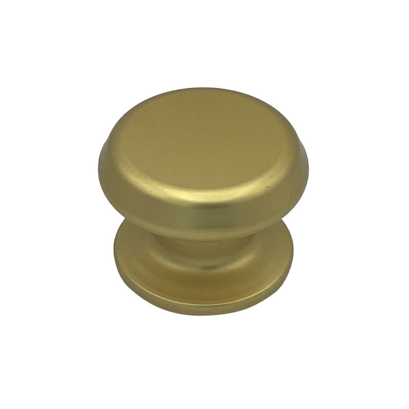 Pomolo fisso per porta SAGUATTI 177/80FB in alluminio oro satinato