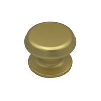 Pomolo fisso per porta SAGUATTI 177/80FB in alluminio oro satinato