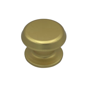 Pomolo fisso per porta SAGUATTI 177/80FB in alluminio oro satinato