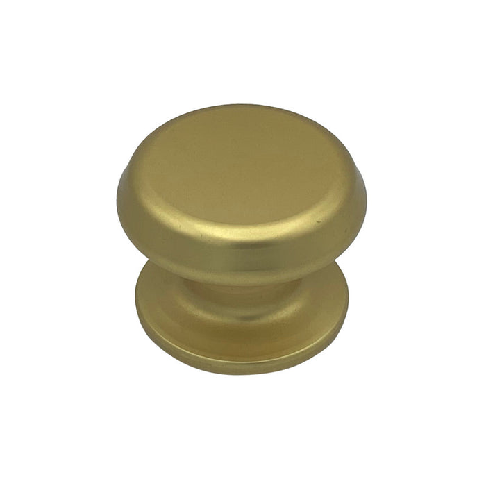 Pomolo fisso per porta SAGUATTI 177/80FB in alluminio oro satinato