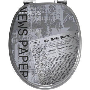 Allibert 813954 - sedile copri wc con cerniera in metallographic