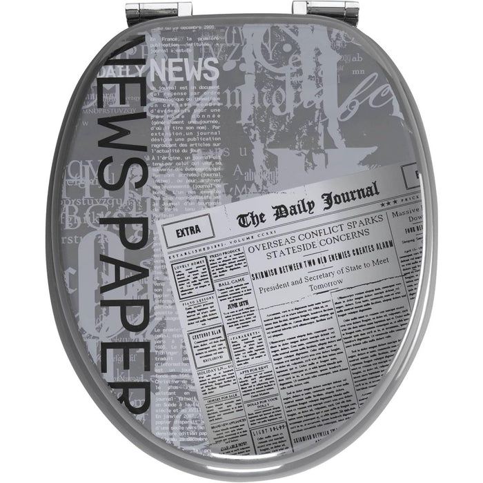 Allibert 813954 - sedile copri wc con cerniera in metallographic