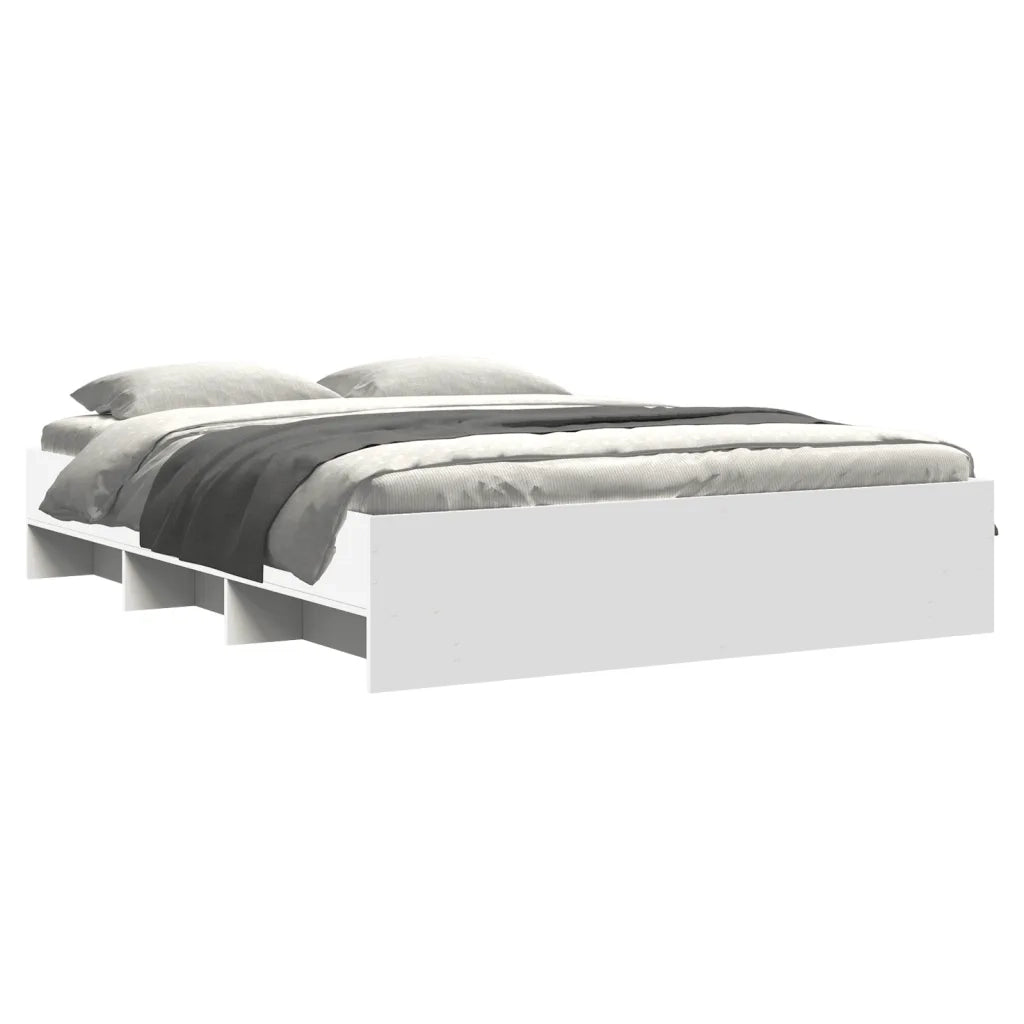 Giroletto-Struttura Letto Bianco 150x200 cm in Legno Multistrato 706591