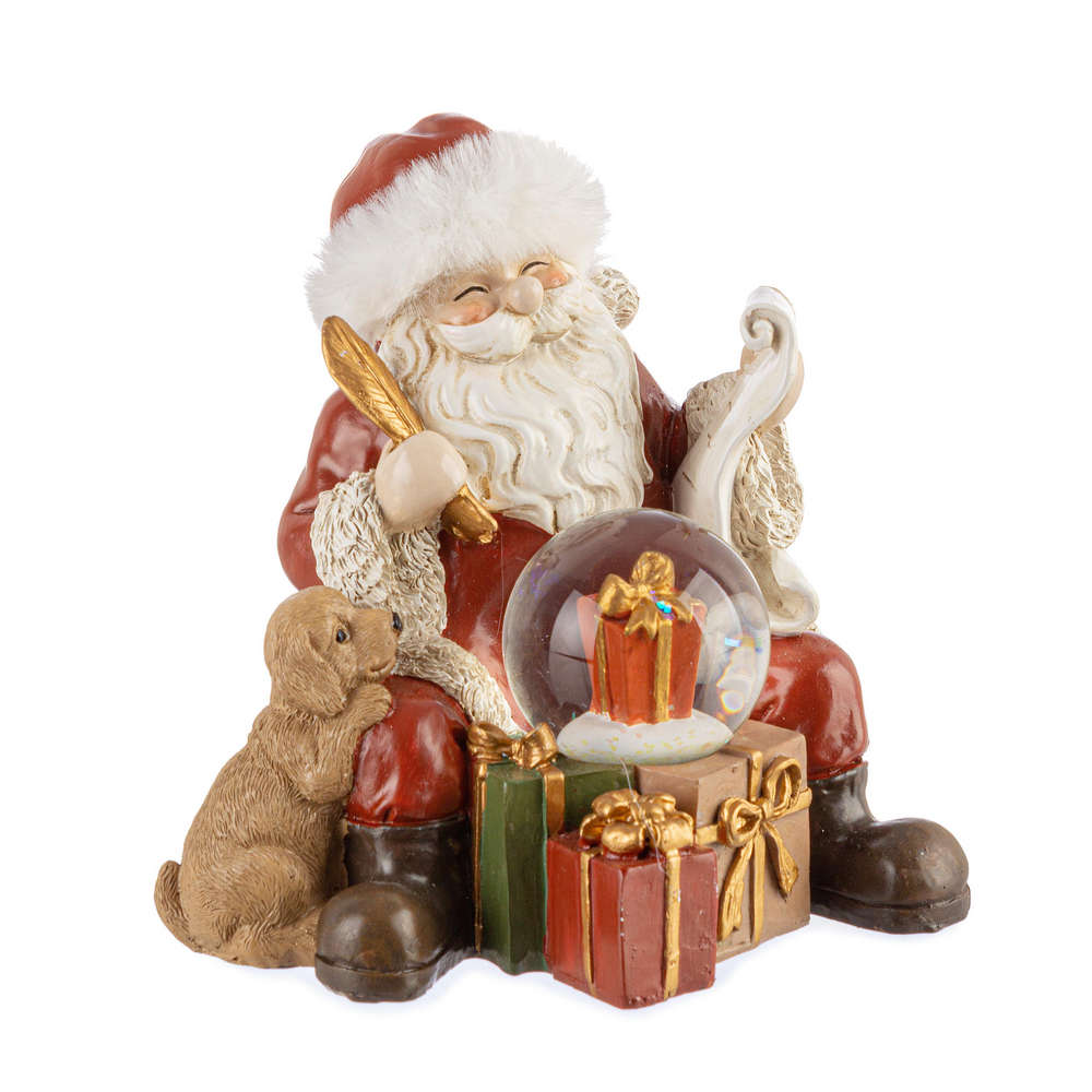 Babbo Natale Seduto con Regali Jeff 14 cm