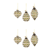 Pendagli di Natale in Vetro Verde e Perline Beloved