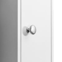 Armadio da Bagno Alto Mobiletto 2 Ante e 1 Cassetto Bianco Armadietto 20x180 cm