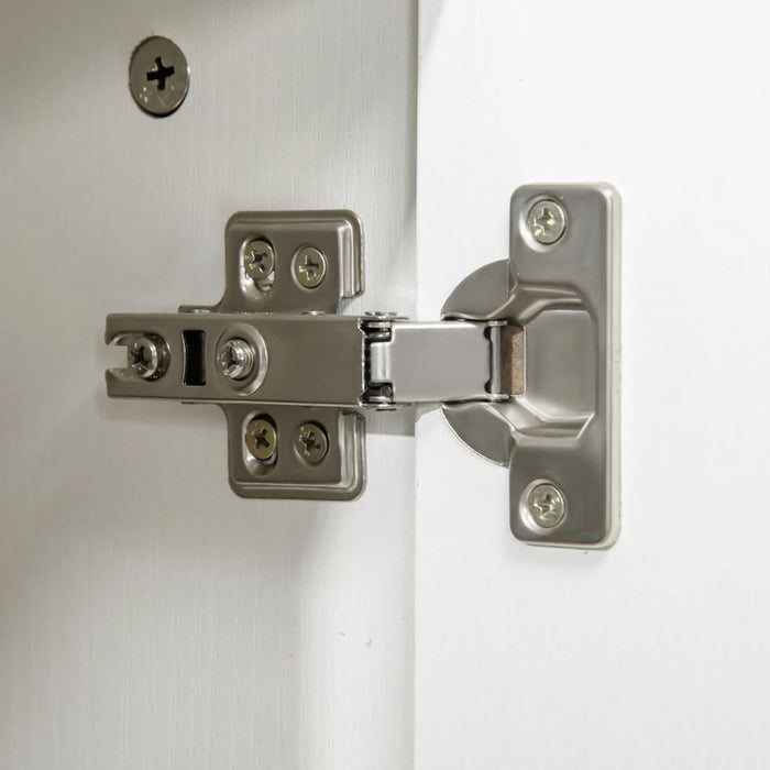 Mobile da Ufficio Bianco Portadocumenti Multiuso Serratura e Chiavi Doppia Anta