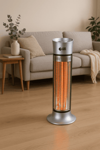 Stufa a Torre con Lampade al Carbonio Oscillante – 450W / 900W