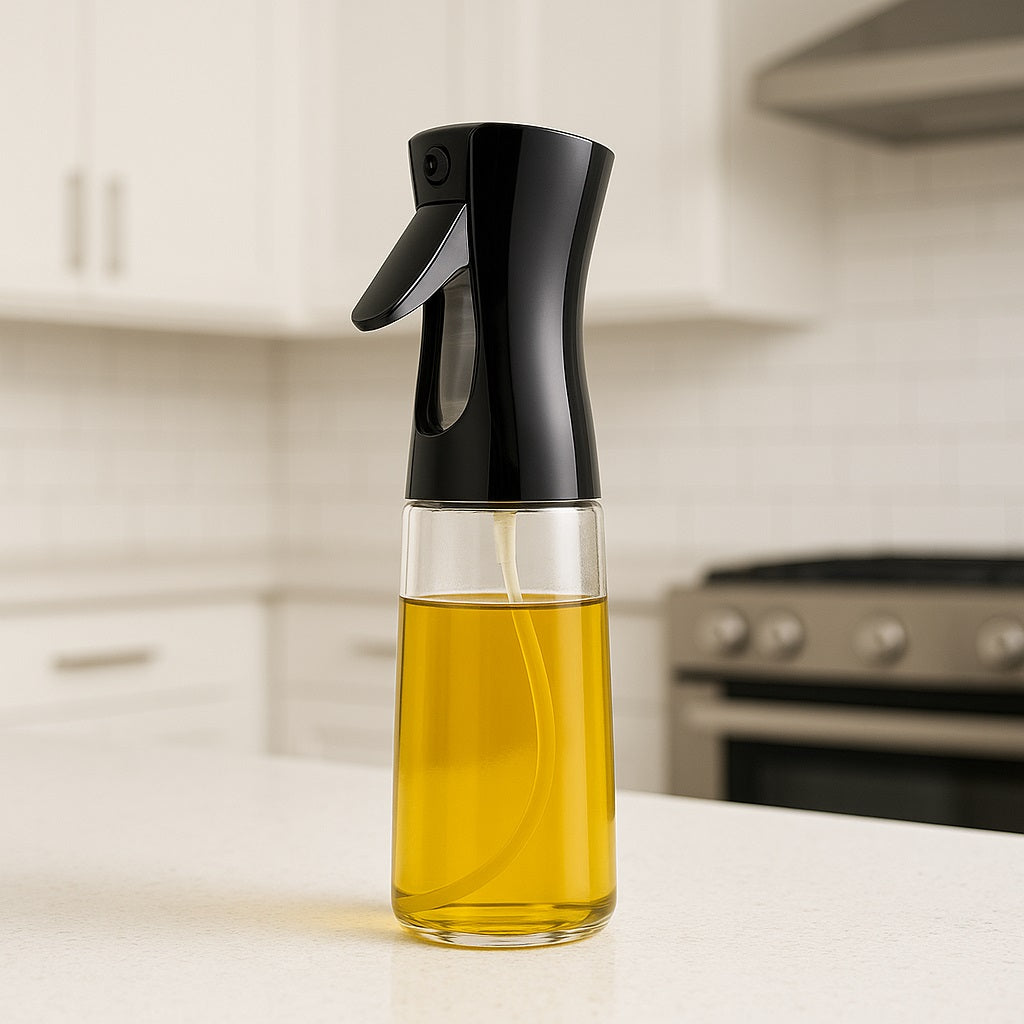 Oliera Spray 200ml in plastica PP uso Alimentare per Friggitrice ad Aria Anti Spreco Cucina