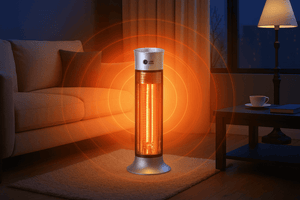 Stufa a Torre con Lampade al Carbonio Oscillante – 450W / 900W