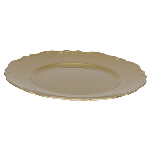 Sottopiatto Natalizio Decorativo Colorato con Bordo Smerlato 6 Pz Colore: Oro