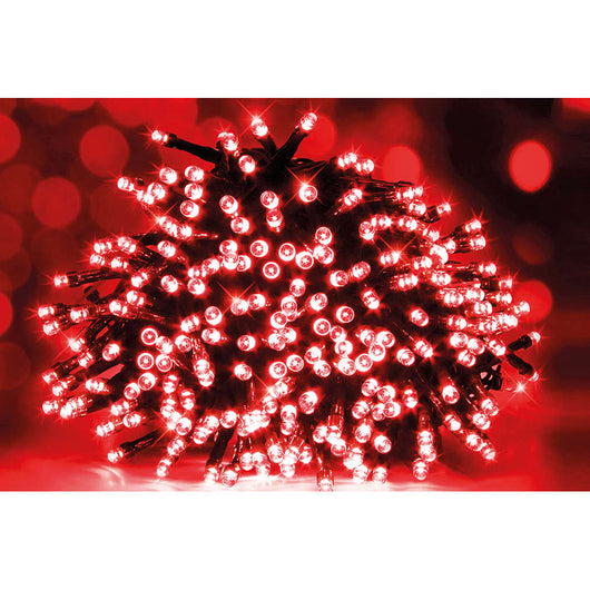Luci di Natale da Esterno Rosse 500 Led 8 Funzioni
