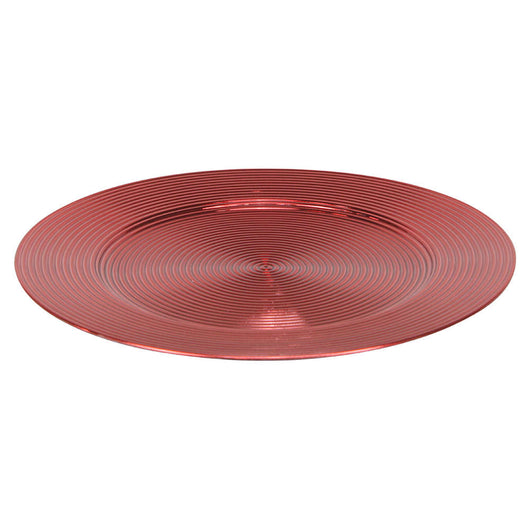 Sottopiatto Natalizio Decorativo Colorato Metallizzato 6 Pz Colore: Rosso