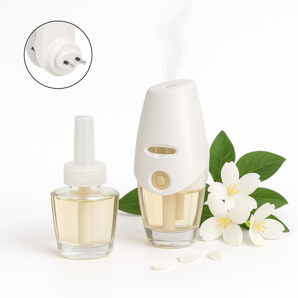 Deodorante Elettrico Gelsomino con Ricariche Lunga Durata 48 72 Giorni Profumo Casa