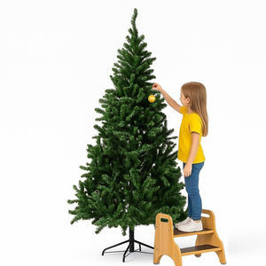 Albero di Natale Verde Monte Saturno 240 cm e 1401 Rami Decorazione Natalizia