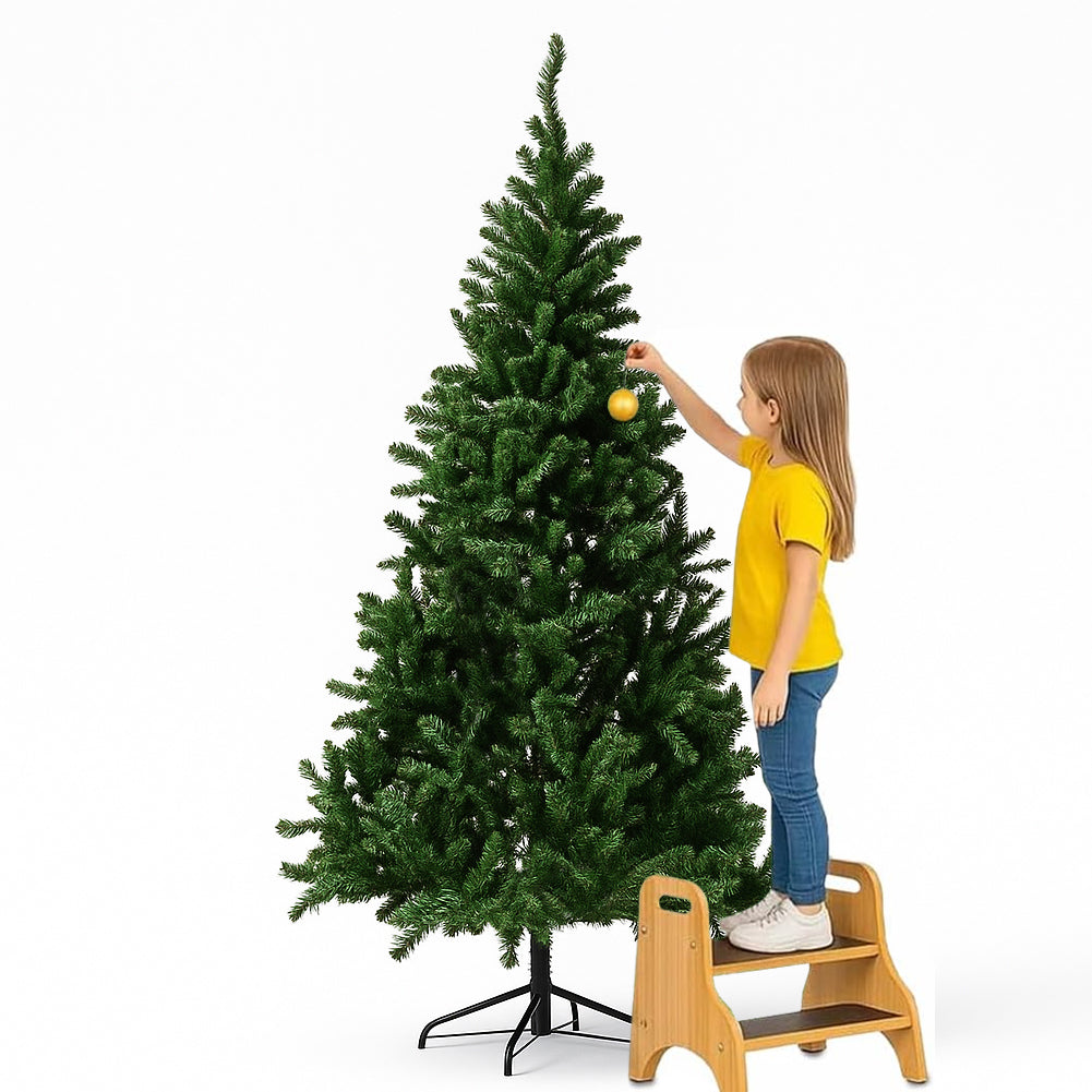 Albero di Natale Verde Monte Saturno 210 cm e 1037 Rami Decorazione Natalizia