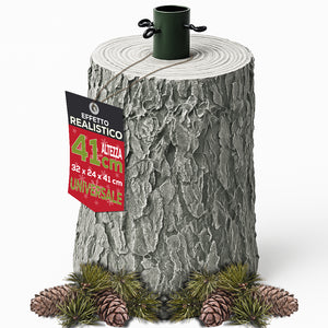 Base Supporto Albero di Natale Chiaro Tronco Natalizio 41cm Attacco Universale