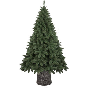 Base Supporto Albero di Natale Grigio Tronco Natalizio 34cm Realistico Universale