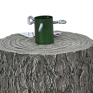 Base Supporto Albero di Natale Grigio Tronco Natalizio 34cm Realistico Universale