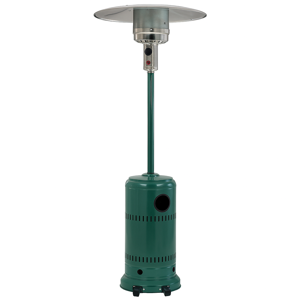 STUFA A FUNGO AEREA A GAS PATIO PER ESTERNO COLORE VERDE