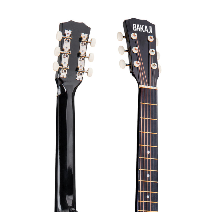 Chitarra Acustica Elettrica 41" Nero Equalizzatore Kit Corde Plettro Tracolla