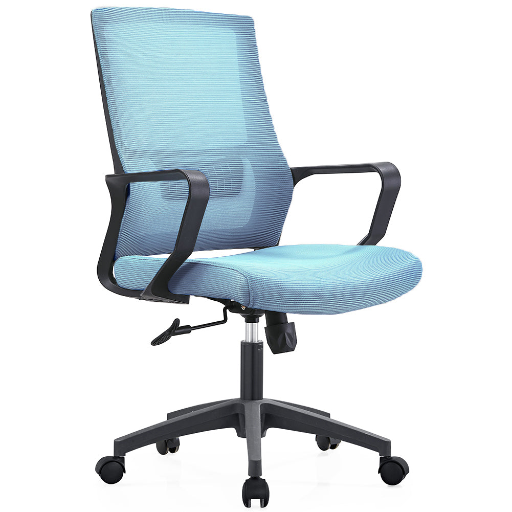 Sedia da Ufficio Blu Poltrona da Scrivania Studio Cameretta Altezza Regolabile