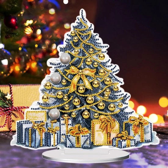 Pittura a Diamanti per Natale - Adulti - Albero di Natale - Bicchiere - Fai da Te - 5D - Pittura a Diamanti per Natale - Decorazione di Natale - Interno - Decorazione di Tavola per Natale - Regalo.