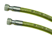 TUBO GAS FLESSIBILE IN ACCIAIO INOX CON GUAINA FF  cm.150