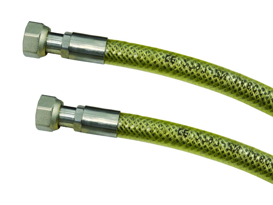 TUBO GAS FLESSIBILE IN ACCIAIO INOX CON GUAINA FF  cm.150