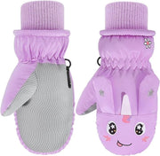 Manopole per bambini - Guanti da neve e guanciali per bambini - Impermeabili e resistenti al vento - Manopole da sci per bambini - Attività all'aperto sport sci - Ragazzi.