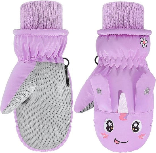 Manopole per bambini - Guanti da neve e guanciali per bambini - Impermeabili e resistenti al vento - Manopole da sci per bambini - Attività all'aperto sport sci - Ragazzi.