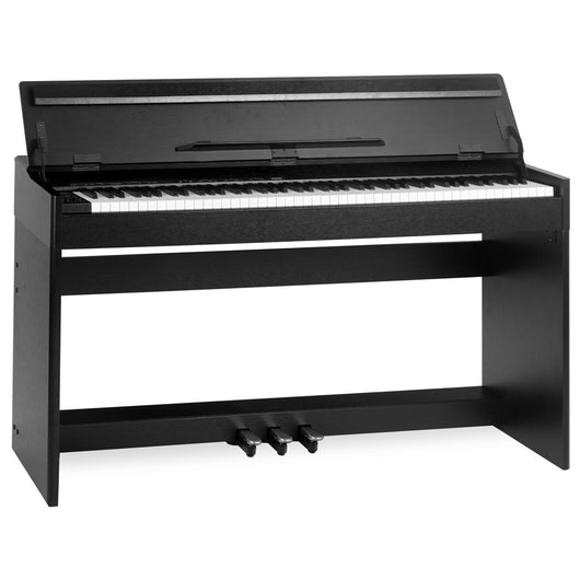 Tastiera Musicale Pianoforte Elettrico con 88 Tasti 3 Pedale e 80 Demo Nero