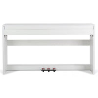 Tastiera Musicale Pianoforte Elettrico con 88 Tasti 3 Pedale e 80 Demo Bianco