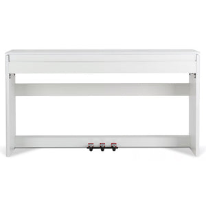 Tastiera Musicale Pianoforte Elettrico con 88 Tasti 3 Pedale e 80 Demo Bianco