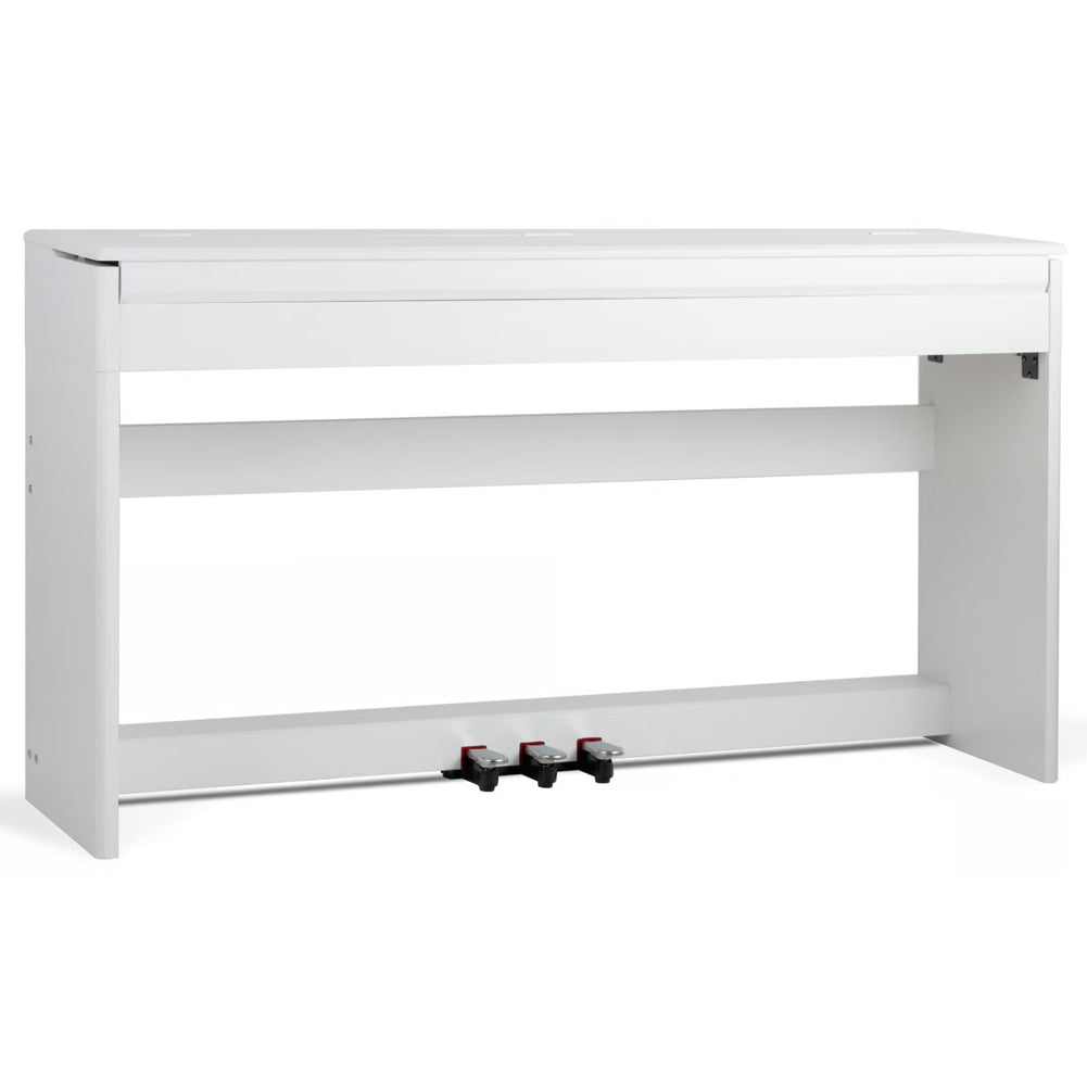 Tastiera Musicale Pianoforte Elettrico con 88 Tasti 3 Pedale e 80 Demo Bianco