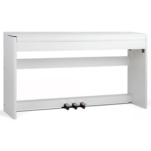 Tastiera Musicale Pianoforte Elettrico con 88 Tasti 3 Pedale e 80 Demo Bianco