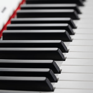 Tastiera Musicale Pianoforte Elettrico con 88 Tasti 3 Pedale e 80 Demo Bianco